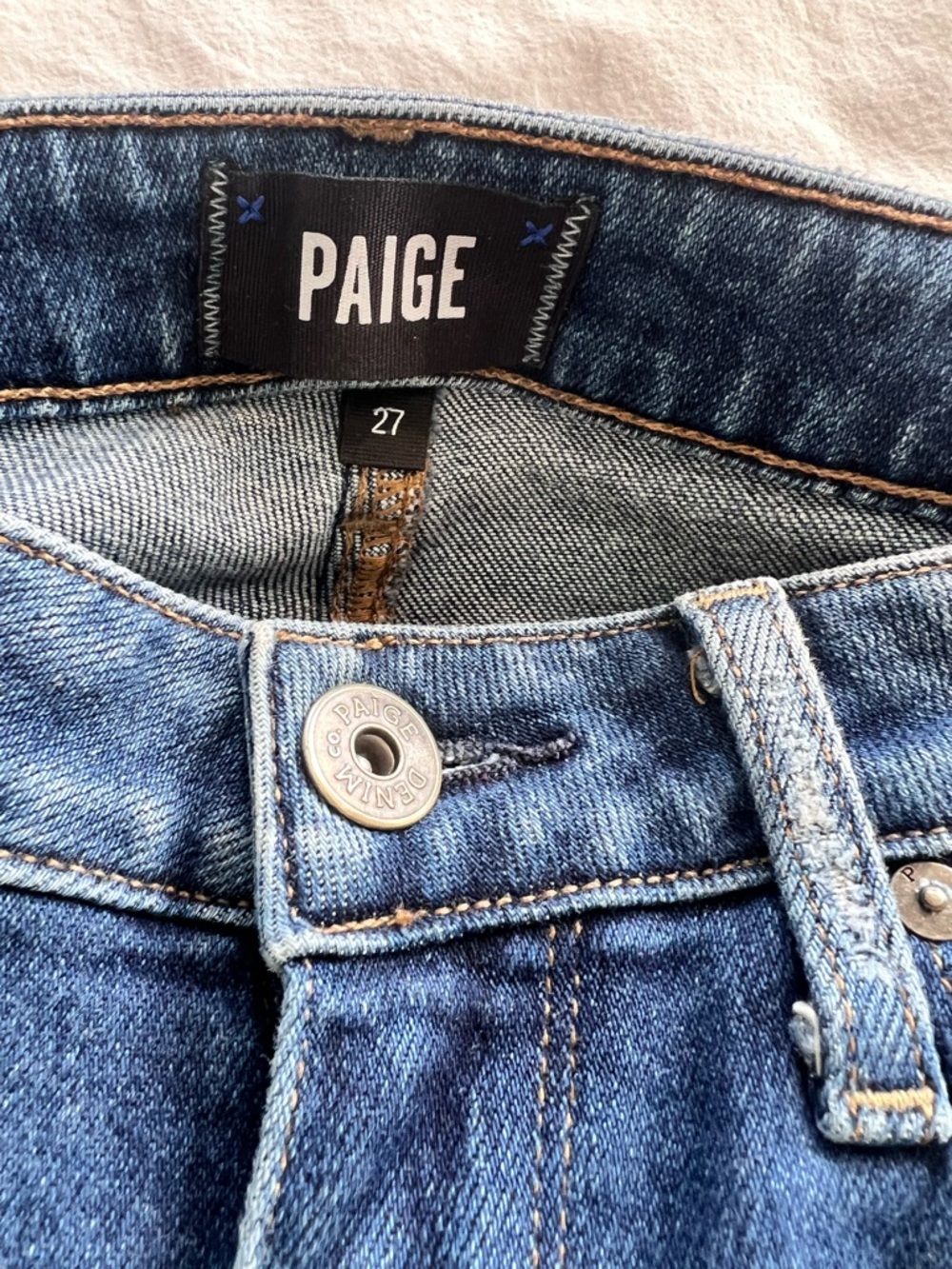 PAIGE Women’s Skinny Jeans - Medium Blue Denim